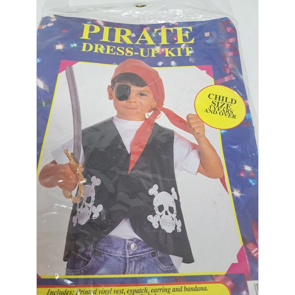 NEW Kid's Halloween Costume Pirate Rubie's Costume Co Ages 3 And Up